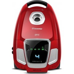 Inventor Epic EP-BG62 Ηλεκτρική Σκούπα 700W με Σακούλα 3.5lt Κόκκινη